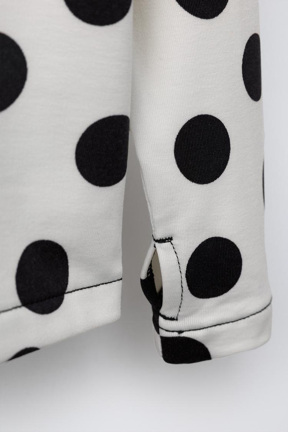 ZARA ФУТБОЛКА В ГОРОШЕК, ЭКРЮ