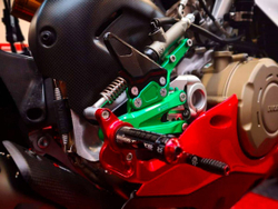 DV4 BONAMICI RACING TRICOLOR ADJUSTABLE REAR SETS (P V4)