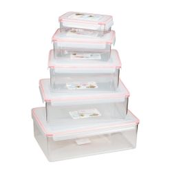 Контейнер для продуктов прямоуг. 8,35 л. 38*26*14 см. с пласт. крышкой и зажимом P.L. Proff Cuisine