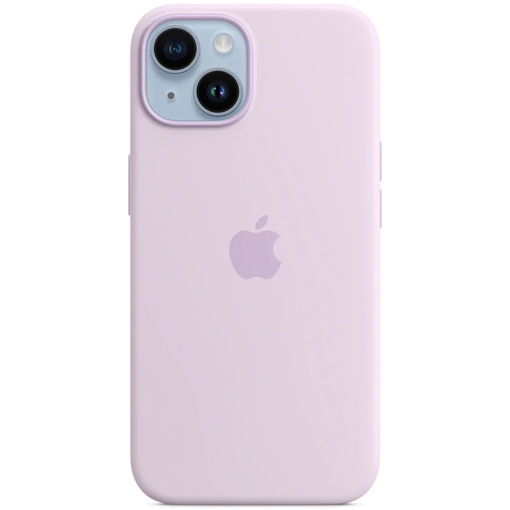 Силиконовый чехол с поддержкой MagSafe Apple Silicone Case для iPhone 14, Lilac (Сиреневый)