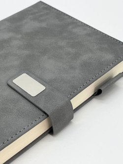 Блокнот А5 в линейку 170 л серый (8412-5)