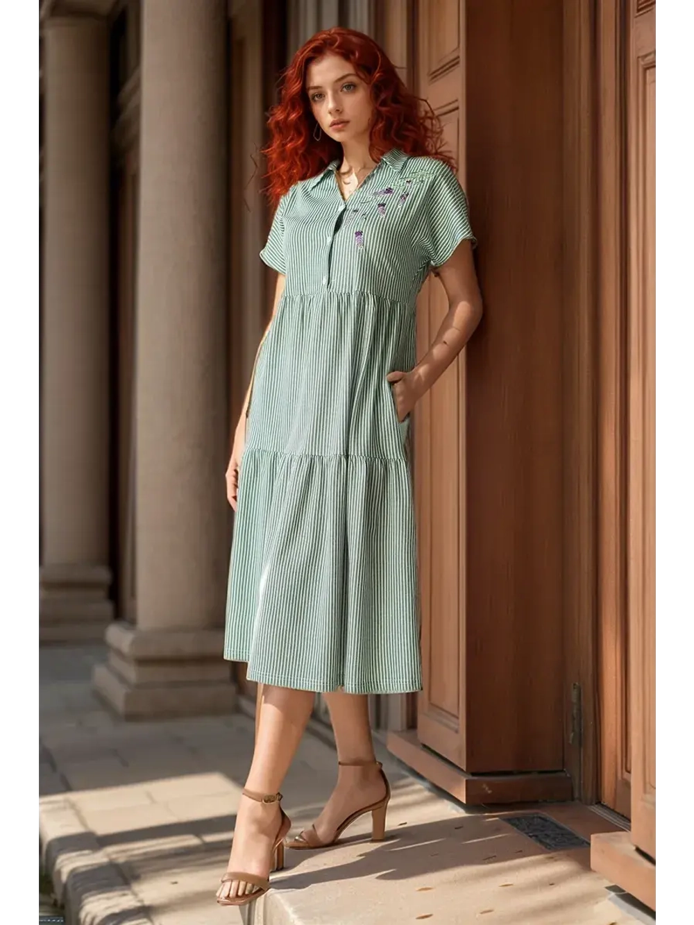 Платье женское "Шалфей"