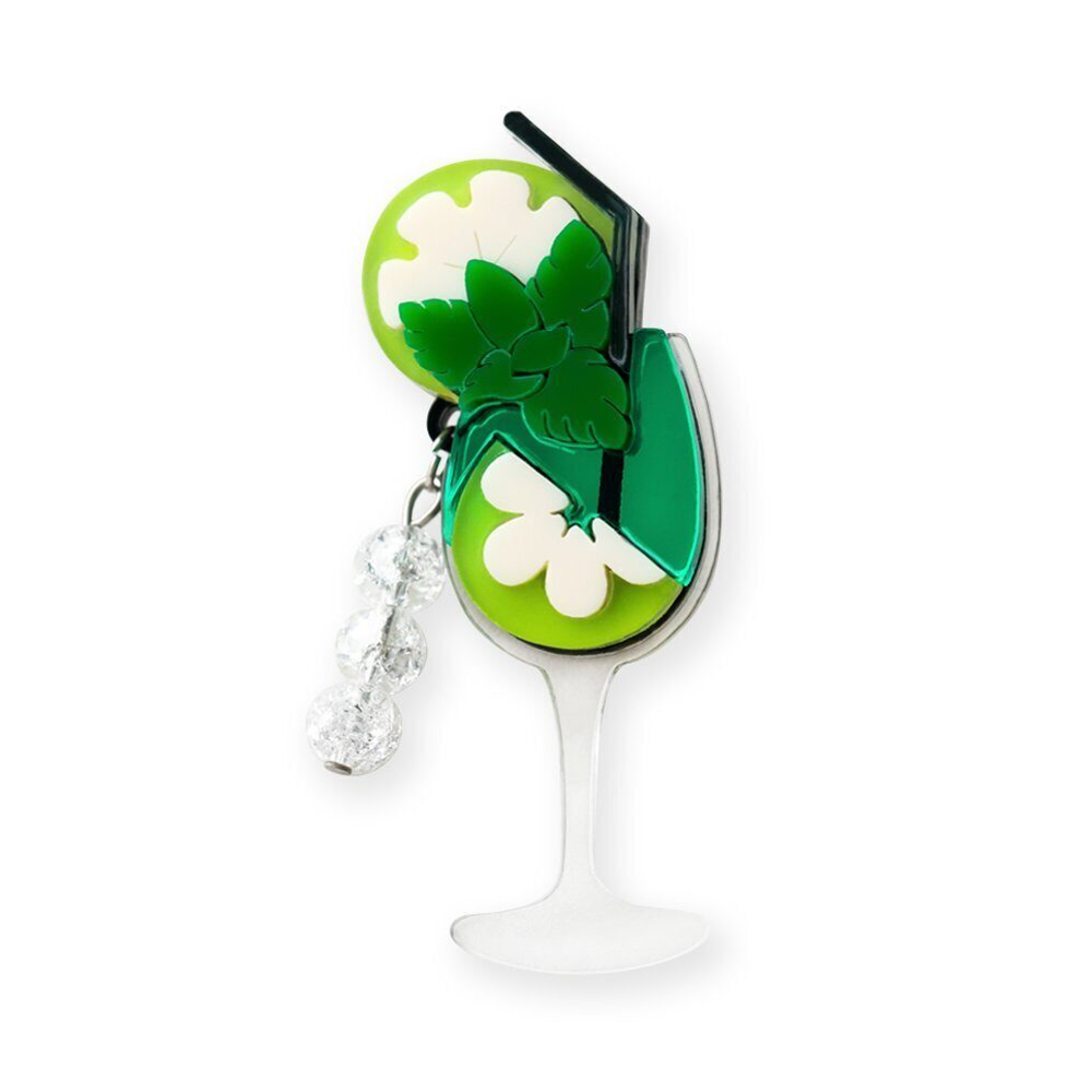 Мохито / Mojito, brooch, Green