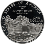 1 доллар США Мемориал женщинам на военной службе (P) 1994 год PROOF