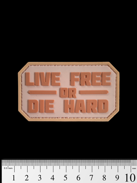 Шеврон Live Free or Die Hard PVC. Койот