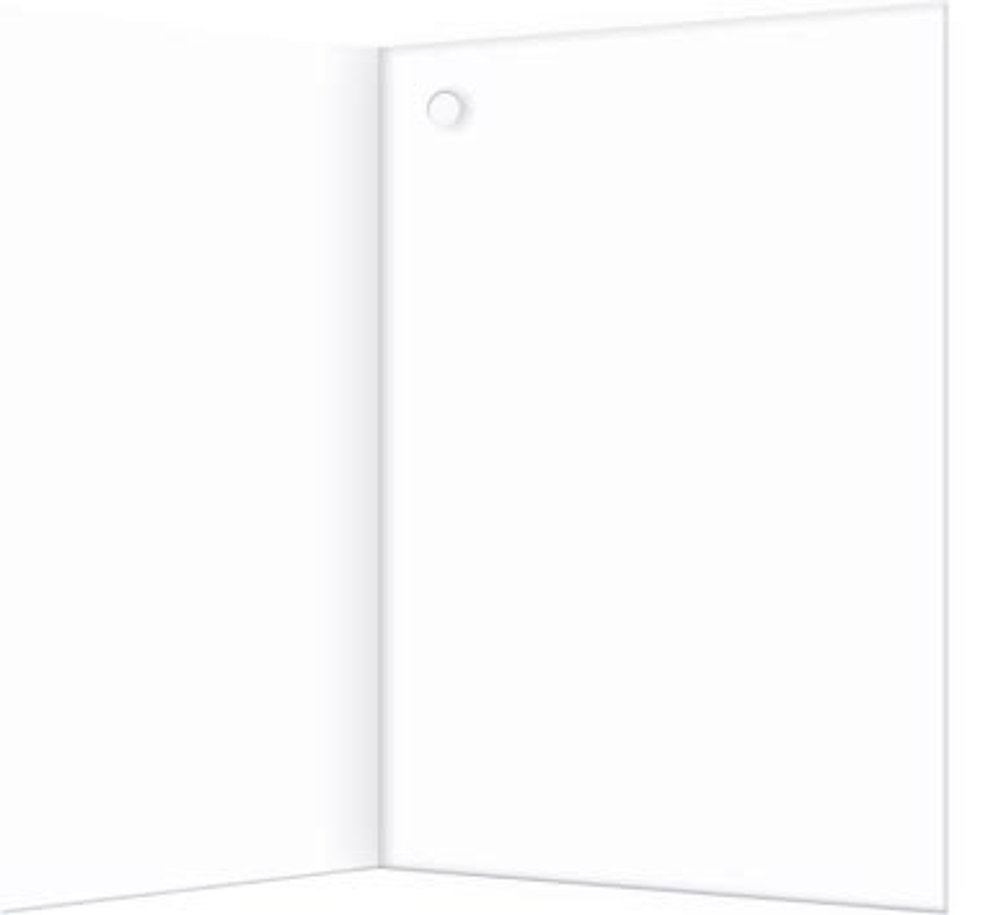 Открытка - мини двойная, подвеска, "Любви и счастья", свадебная, 85х115 мм, без текста