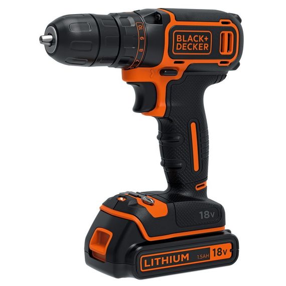 Аккумуляторная дрель-шуруповерт Black&amp;Decker BDCDC18K1B