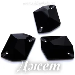 Пришивной ромб Dongzhou с 2 отверстиями, Джет