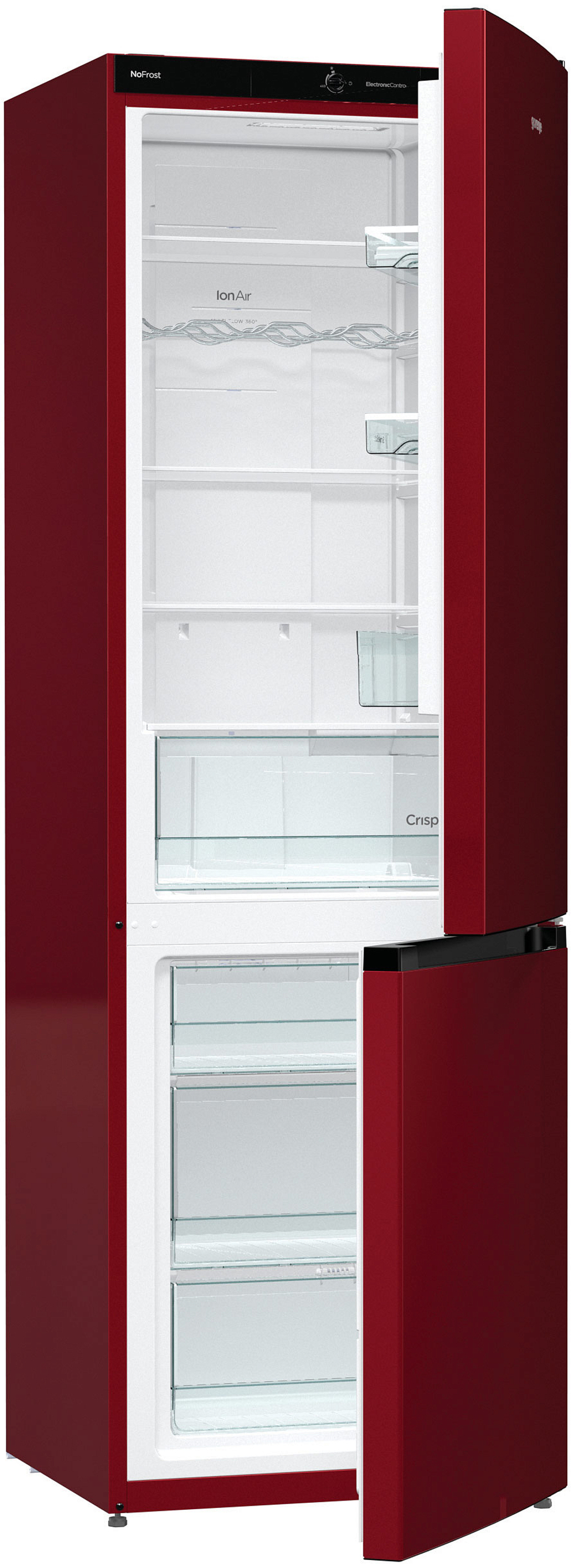 Отдельностоящий двухкамерный холодильник Gorenje NRK6192CR4