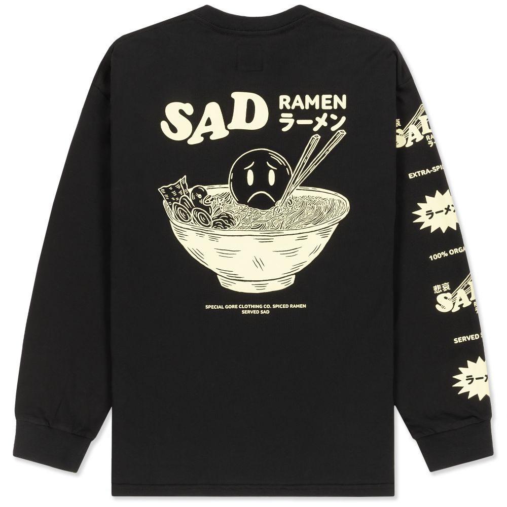 Купить Лонгслив Sad Ramen Черный Лонгслив Sad Ramen Черный