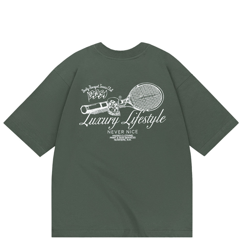 Футболка Haided DUSTY RACQUET RLXD HW TEE smoke.green