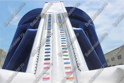Надувная прямая водная горка «Трезубец», 58*18*11 м
