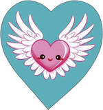 Открытка 60*60мм. "Сердце" (АртДизайн)