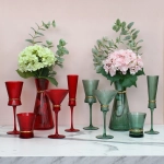 Ваза стеклянная «VIVALDI» 1350мл, зеленая