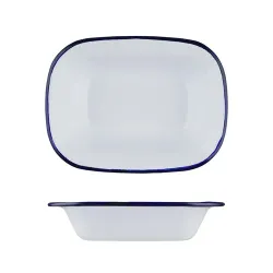 Блюдо для подачи 22*16,5 см h5 см 700 мл Blue Rim эмалированая сталь SUNNEX [1]