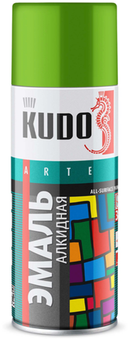 Эмаль алкидная салатовый KU-10088 (0,52л) KUDO