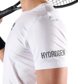 Теннисная футболка Hydrogen Basic Tech T-Shirt - White