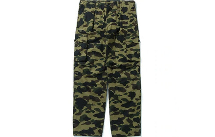 Штаны A BATHING APE 1ST Camo Wide Fit 6 Pocket Pants, 1H80-152-017