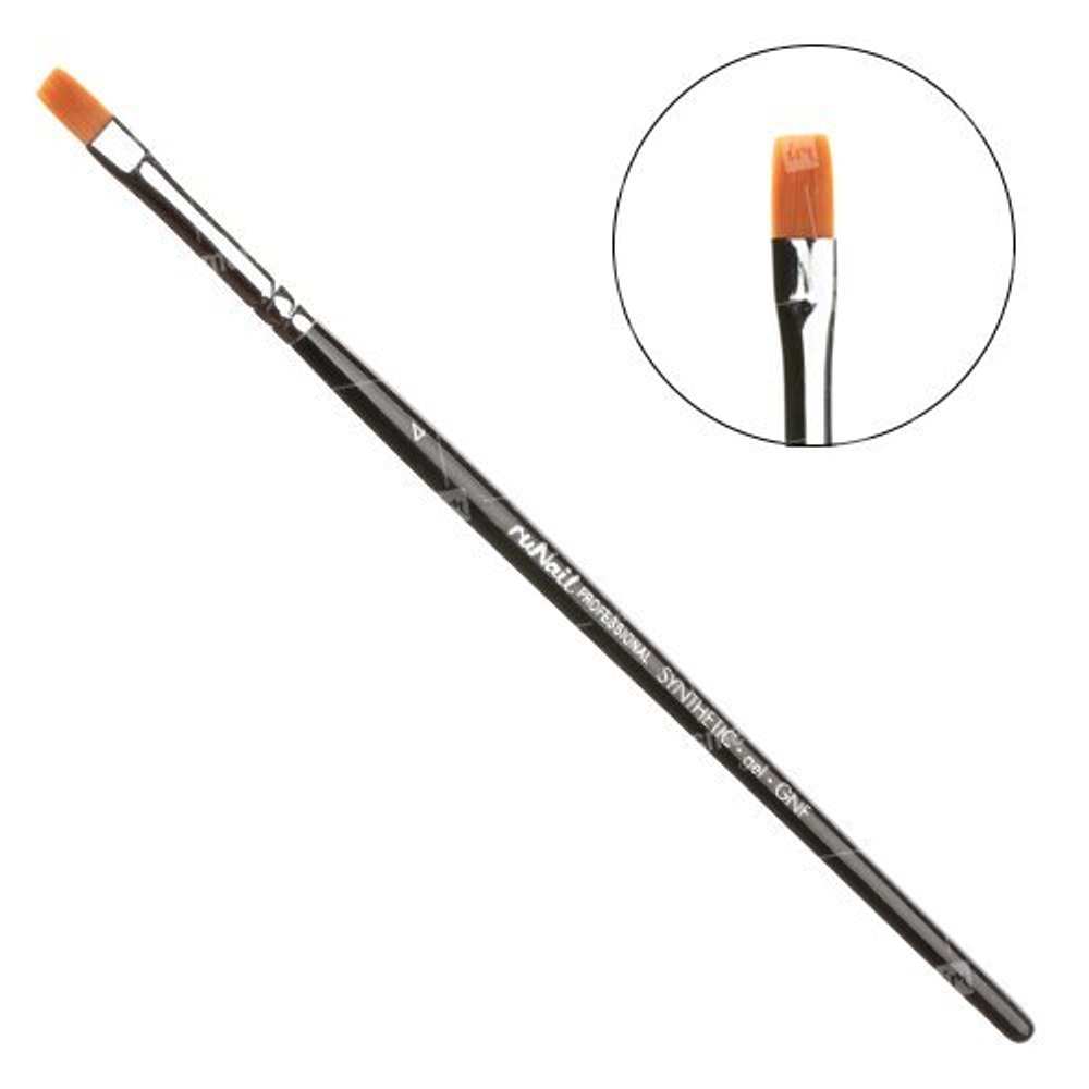 Runail Кисть для геля Gel Synthetic GNF №4 №0163