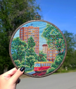 Набор для вышивания крестом Искусница "Городское кольцо"