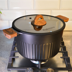 Кастрюля 5,2л Ristretto Stella, а/пр литая со стеклянной крышкой