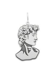 Скульптура Давида - подвеска из серебра