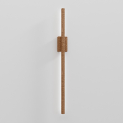 Вертикальное бра из ясеня Bata rect в стиле Japandi