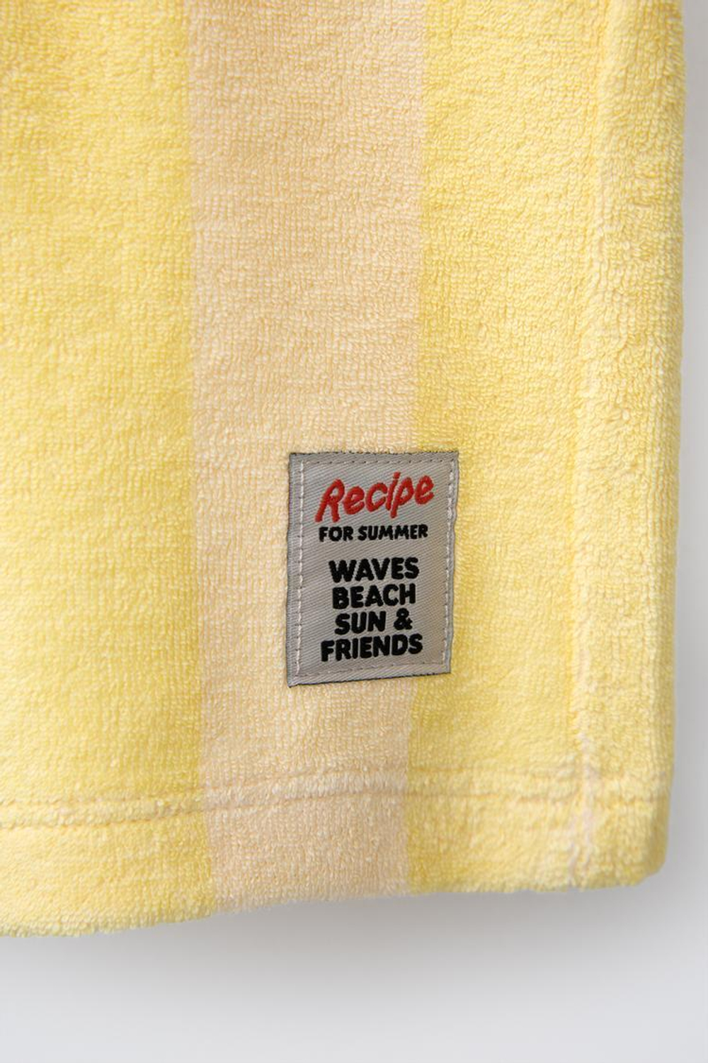 ZARA ШОРТЫ-БЕРМУДЫ ИЗ МАХРОВОЙ ТКАНИ В ПОЛОСКУ, ЖЕЛТЫЙ