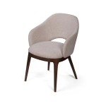 Стул Atrio, массив, ткань белый