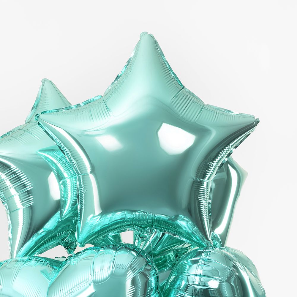 F Шар Звезда 18''/46 см, бирюзовый тиффани (БГ-15)  Изображение2