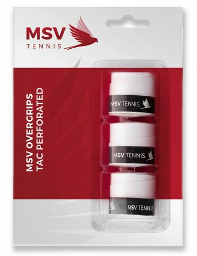 Теннисные намотки MSV Overgrip Tac Perforated 3P - white