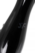 Черный двусторонний фаллоимитатор Dazzling Crystal 1 - 18,5 см. (Цвет: черный)