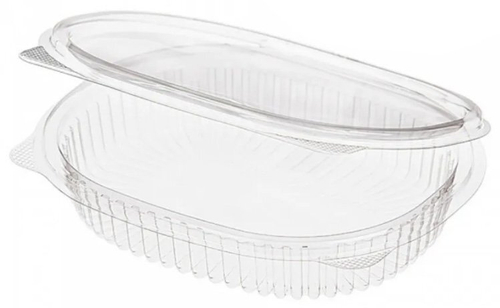 Контейнер с неразъемной крышкой 250 мл 155х129х26 мм, овальный Мультипак (РКС-250), 588 штук