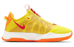 Nike PG 4 gradient pickled pepper shock absorption, non-slip, wear-resistant, breathable, impact-resistant, low-cut actual combat basketball shoes for men and women with the same yellow and red domestic version