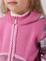 Кофта вязаная на молнии с капюшоном