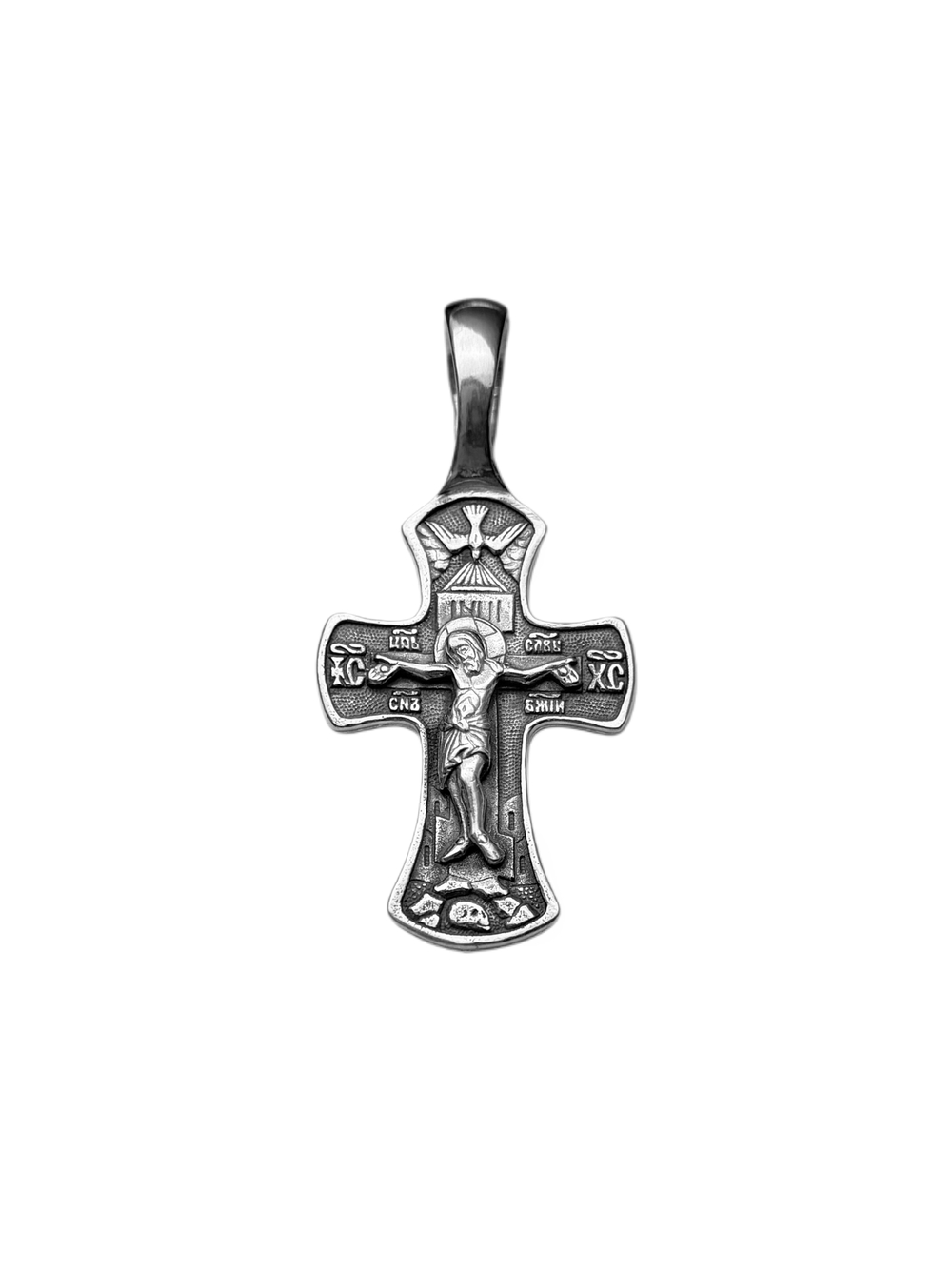 Крест из серебра/Чернение