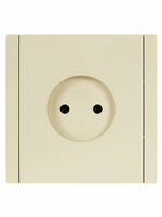 FORTE&PIANO Розетка 1-местная без заземления без защитных шторок винтовое крепление 10А FP418 ваниль IEK