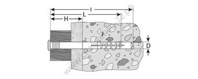 ЗУБР 6 x 40 мм, грибовидный бортик, дюбель-гвоздь полипропиленовый, 100 шт (4-301355-06-040)