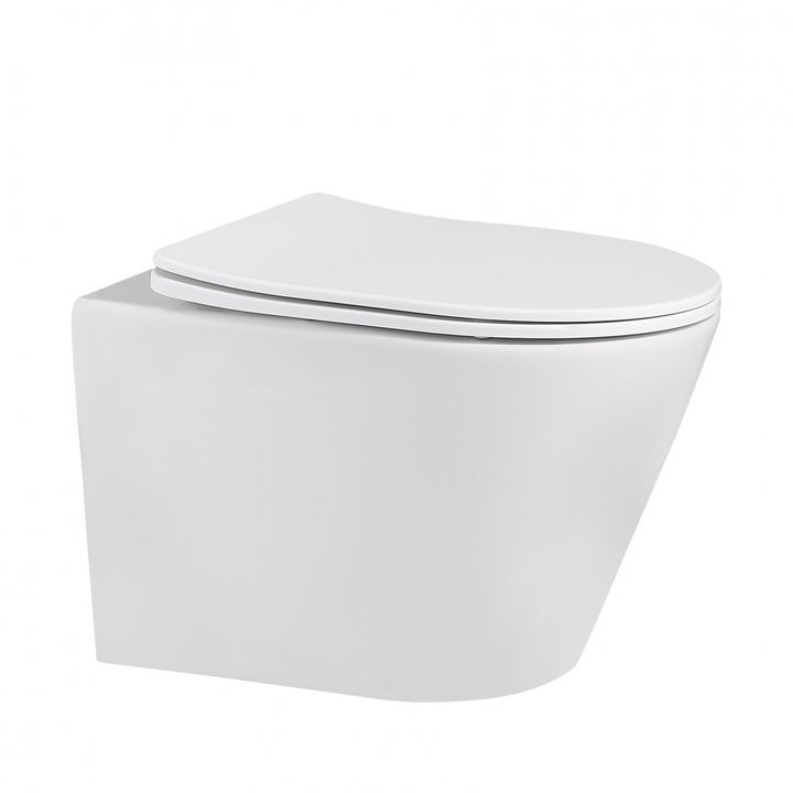 Унитаз ABBER Bequem AC1102MW подвесной белый матовый, безободковый