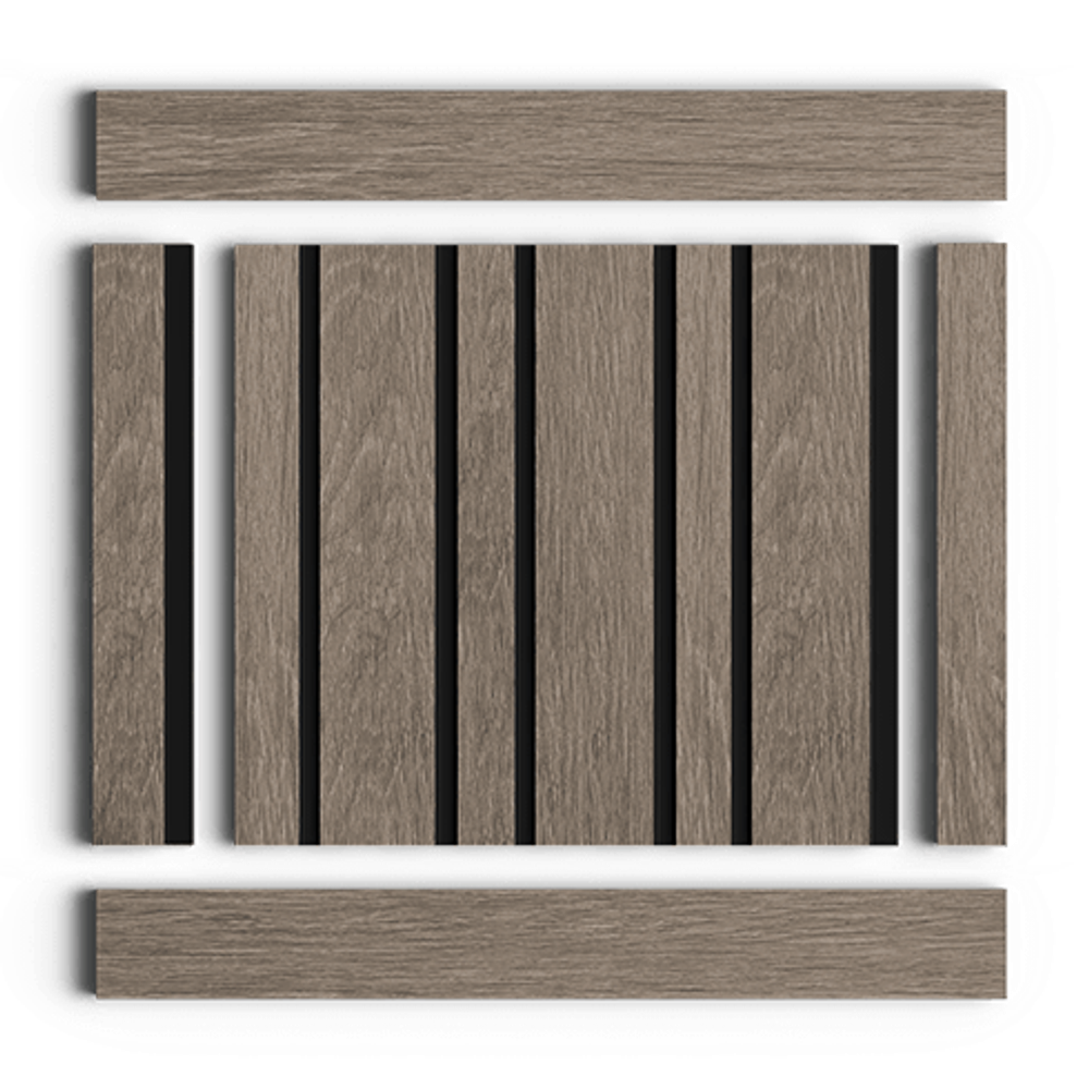 Стеновая панель HiWood декорированная, 270x12 см