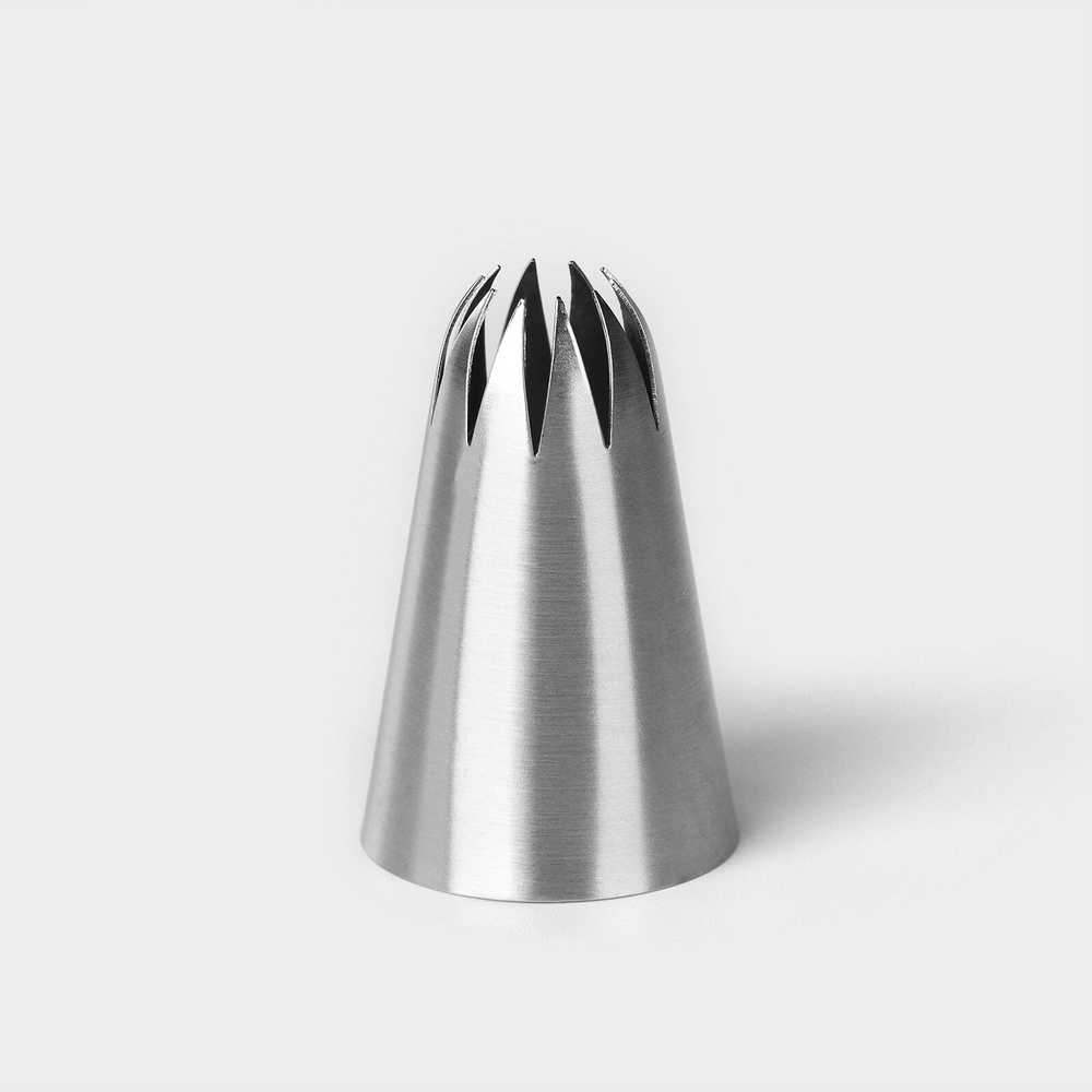 Насадка кондитерская «Закрытая звезда», d=3 см, выход 0,9 см,нержавеющая сталь