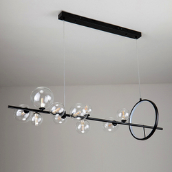 Люстра KG1233P-10 black/clear