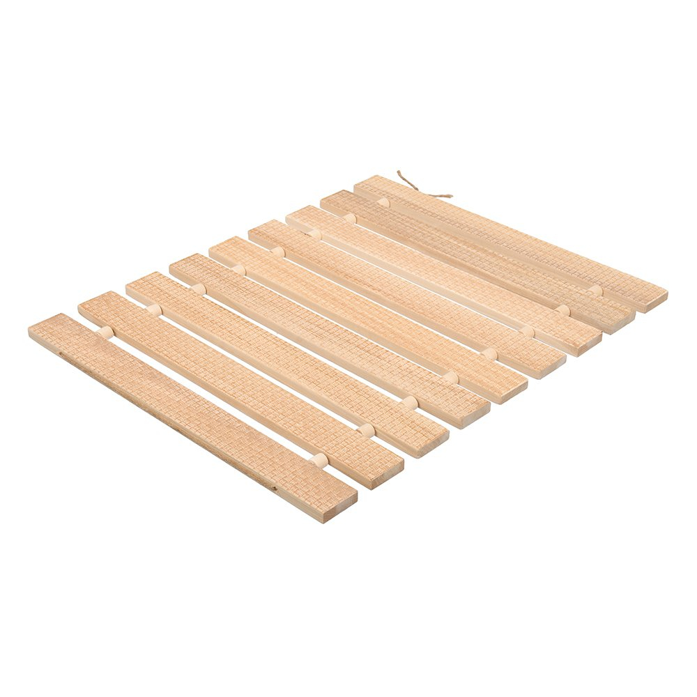 Коврик деревянный с орнаментом 42х35х1см,липовая рейка