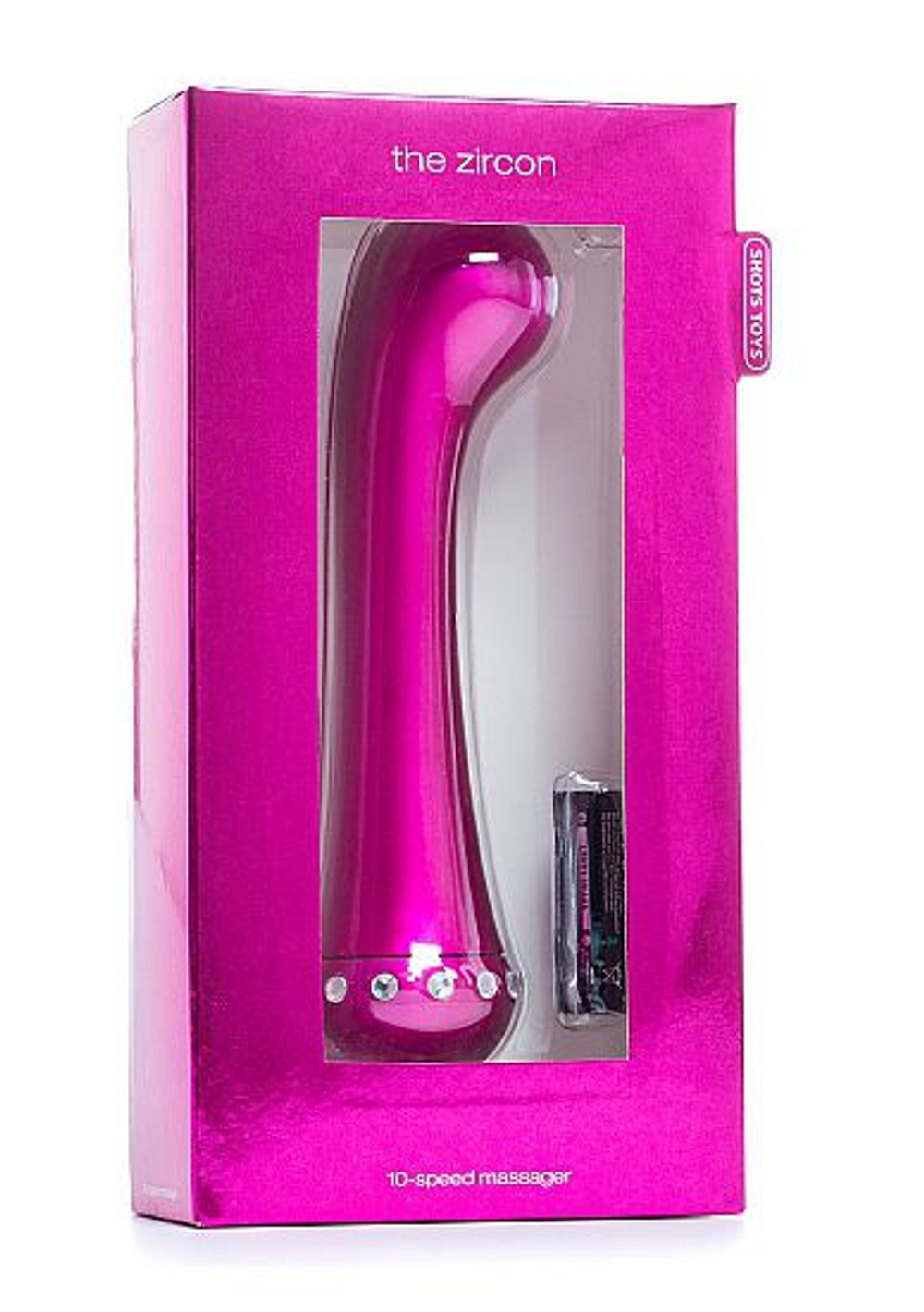 Вибратор для стимуляции точки G The Zircon Pink - 16,7 см. (Цвет: розовый)