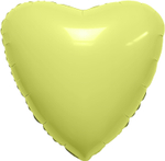 Сердце 19" Лимон, сатин Agura