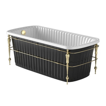 Ванна Migliore Olivia Console 24382 черная слив/перелив золото