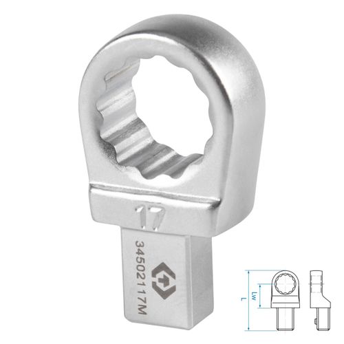 KING TONY (34502117M) Насадка накидная серии "FIT", 17 мм, 9х12 мм