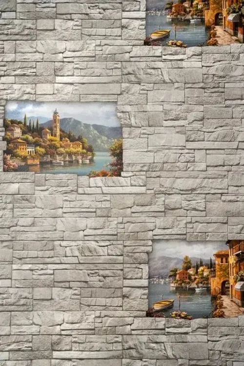 Обои бумажные, моющиеся, полуметровые, 0,53*10м, Рандеву 7