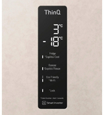 Холодильник LG GC-B509MEWM бежевый