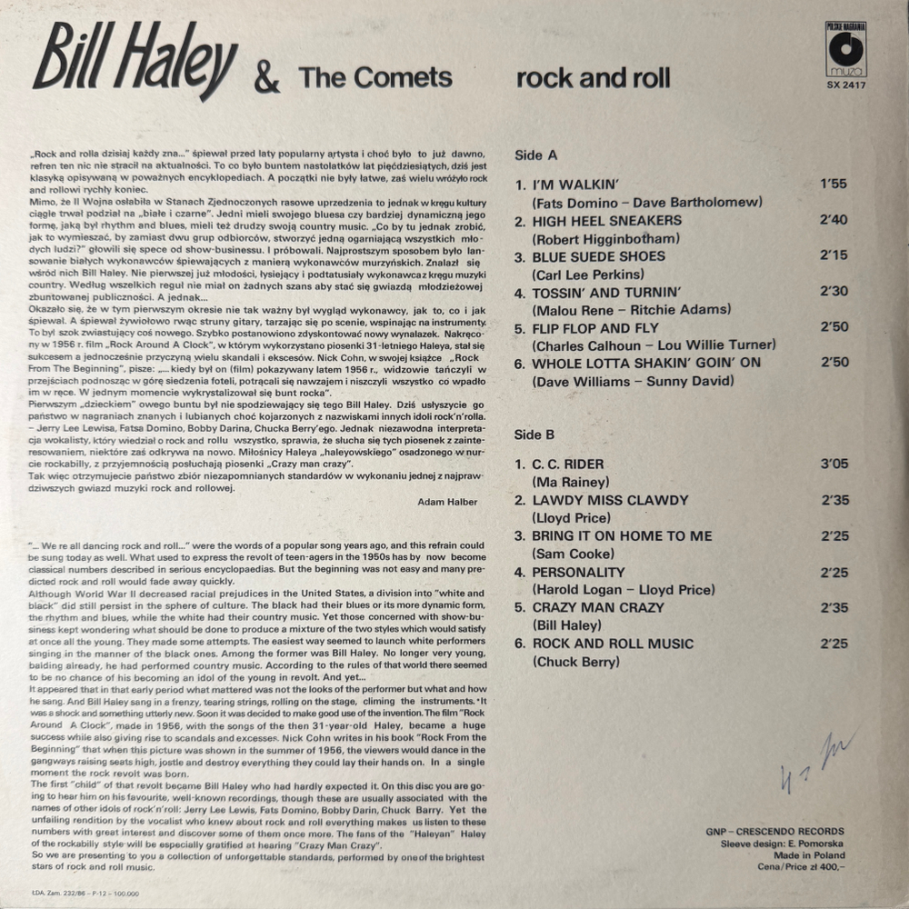 Виниловая пластинка Bill Haley & The Comets LP